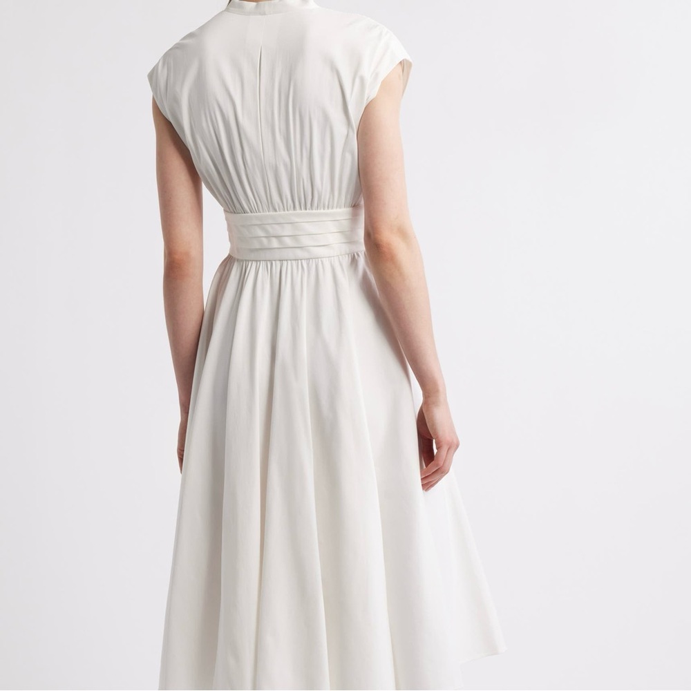 Kobi Halperin White Tie Waist Midi Dress - Picture 2 of 14